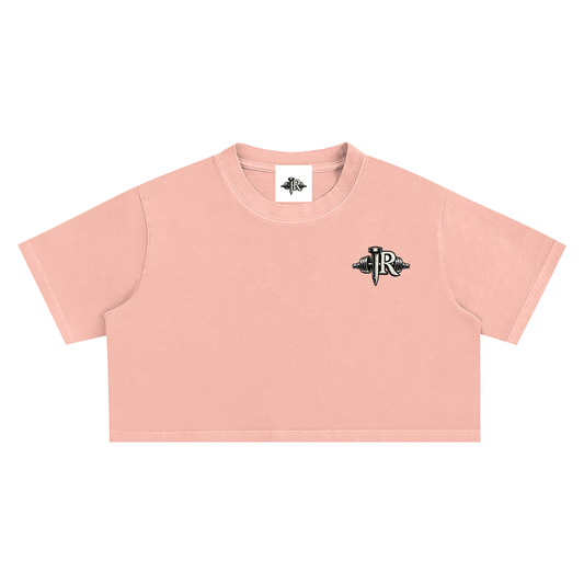 IR Snow Washed Crop Top