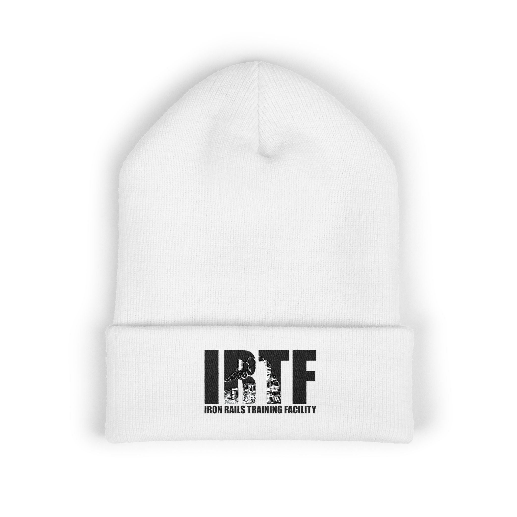 BTF Distressed Logo Beanie | Cuffed Embroidered Knit Hat