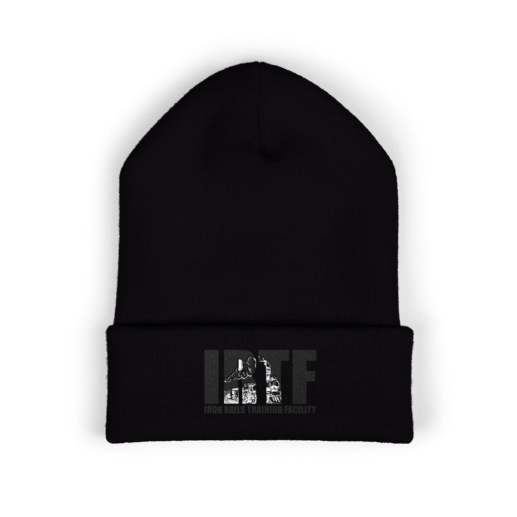 BTF Distressed Logo Beanie | Cuffed Embroidered Knit Hat