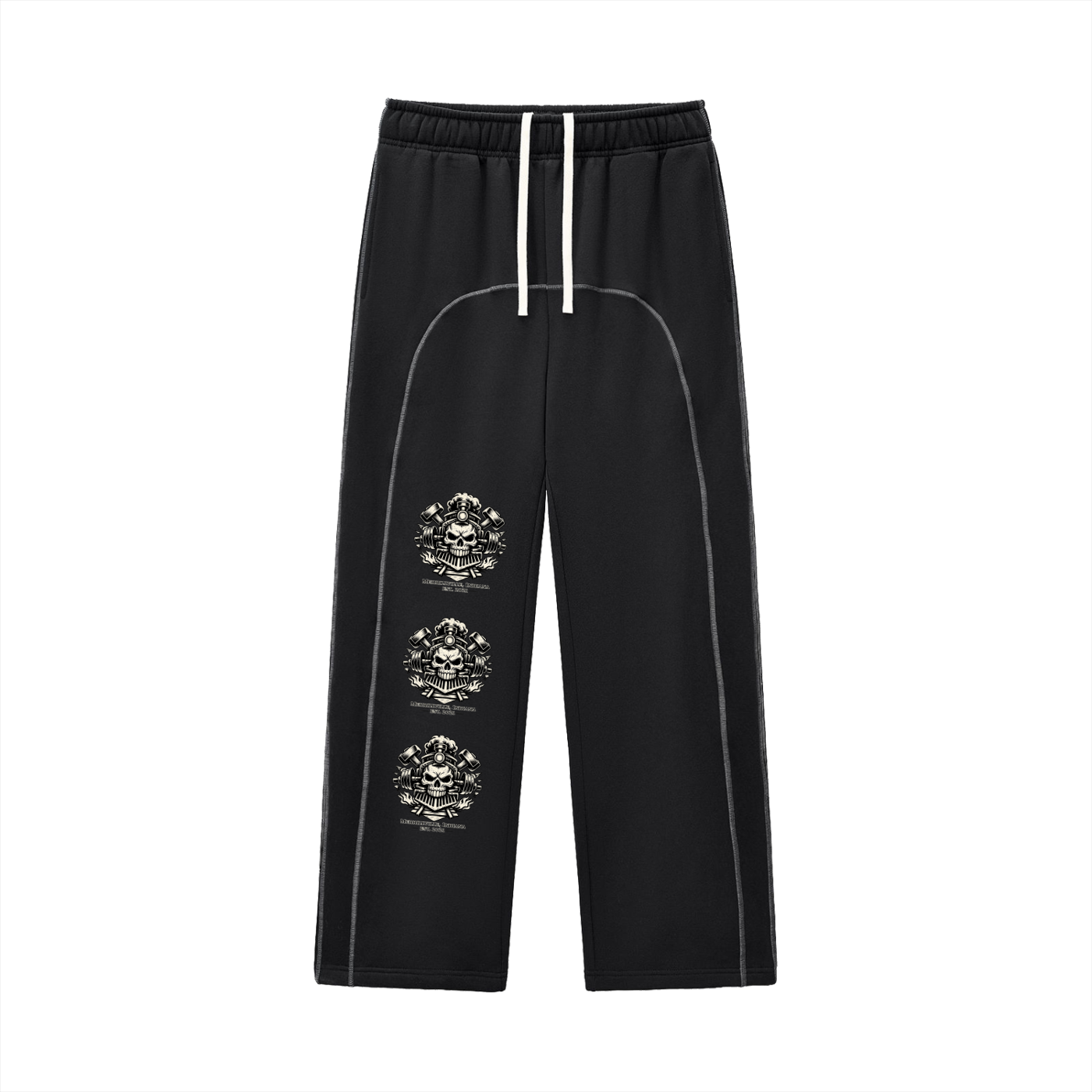 IR Contrast-Stitched Fleece Sweatpants
