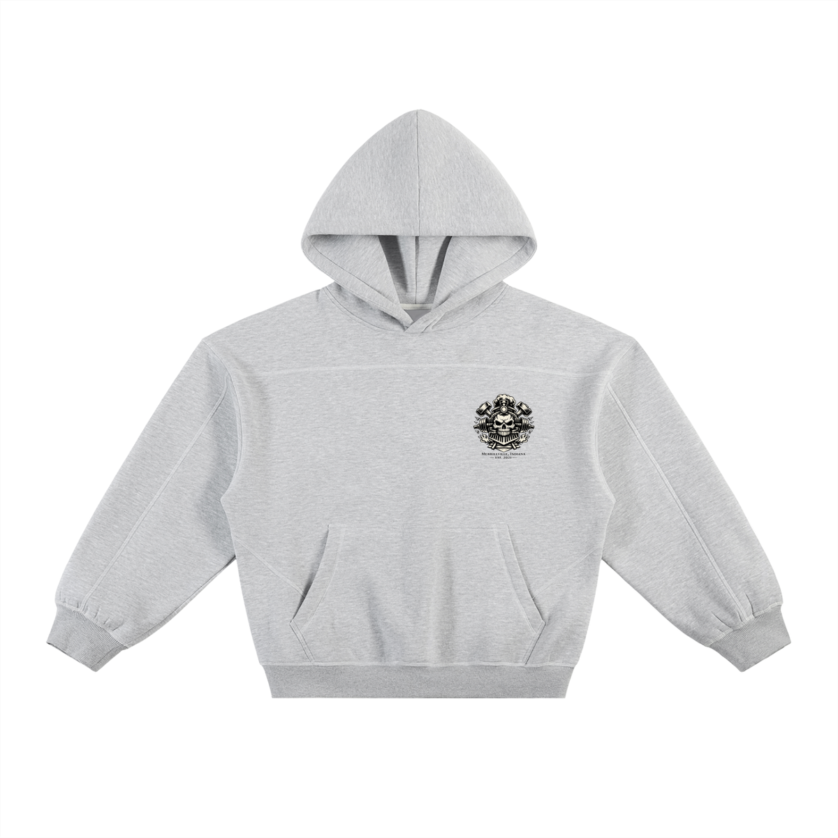 IR Contrast-Stitched Fleece Hoodie