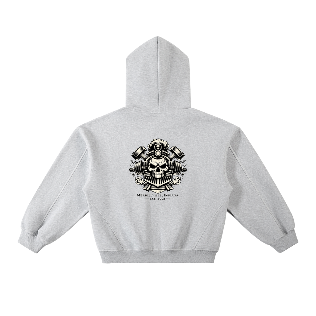 IR Contrast-Stitched Fleece Hoodie