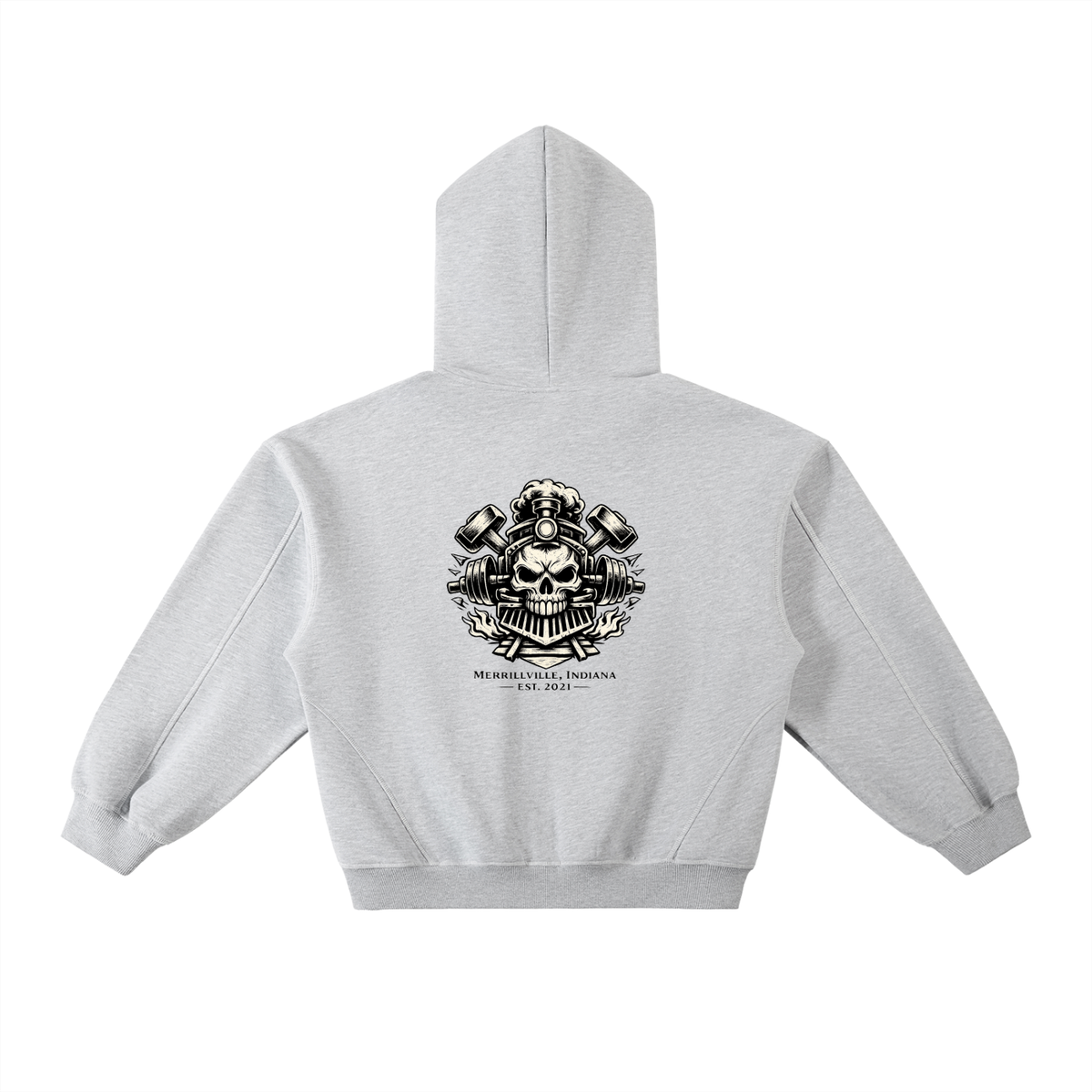 IR Contrast-Stitched Fleece Hoodie