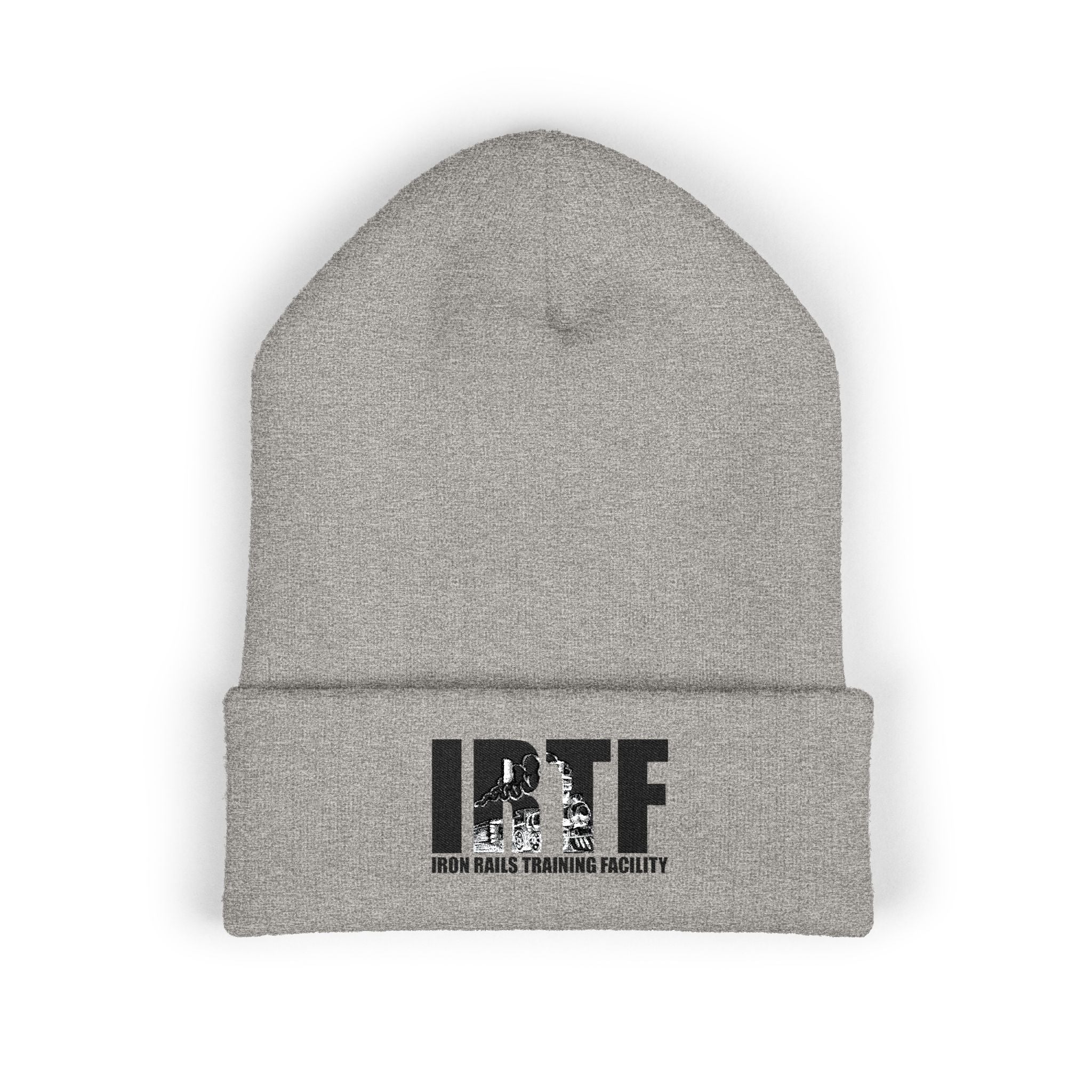 BTF Distressed Logo Beanie | Cuffed Embroidered Knit Hat