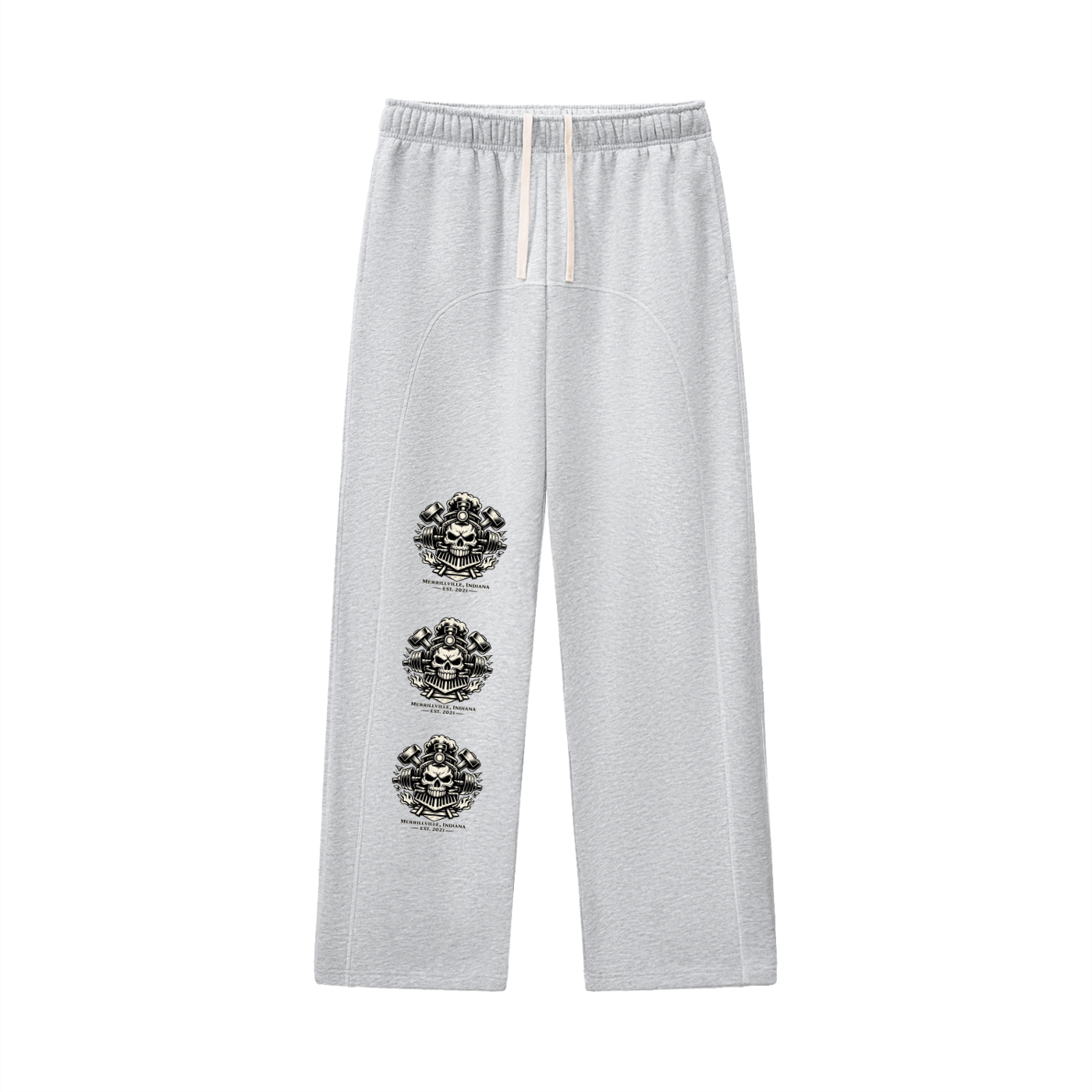 IR Contrast-Stitched Fleece Sweatpants