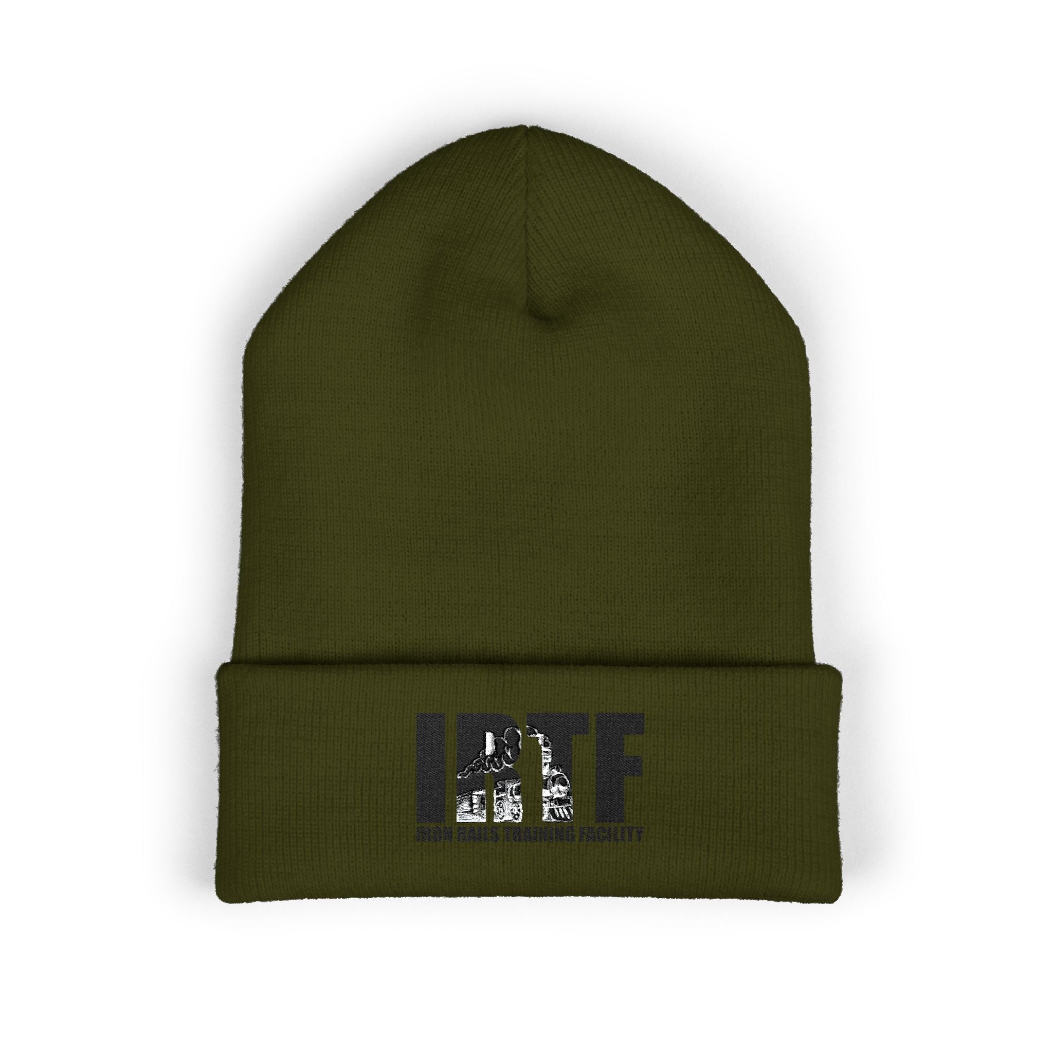 BTF Distressed Logo Beanie | Cuffed Embroidered Knit Hat