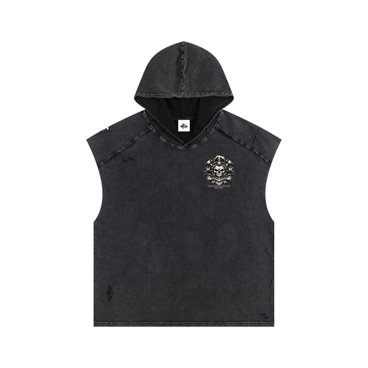 IR Snow Washed Hooded Tank Top