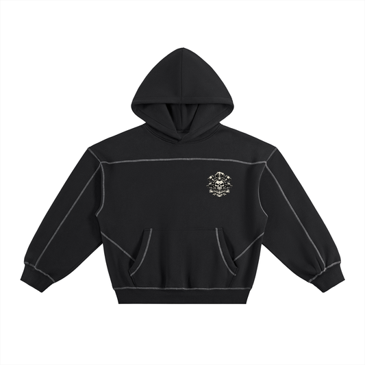 IR Contrast-Stitched Fleece Hoodie
